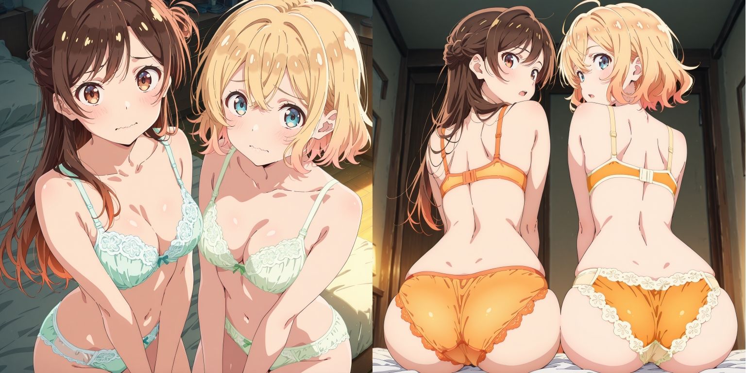 レンタル彼女と元カノのパンツ サンプル4ページ目
