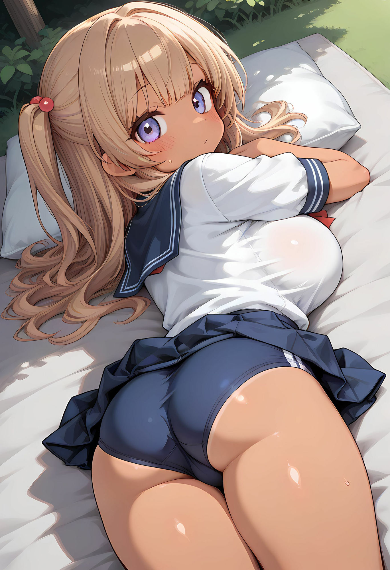 日焼けした巨乳ギャルに興奮して生挿入したら最高だった  「お兄さんてエッチ上手ですね」 サンプル1ページ目