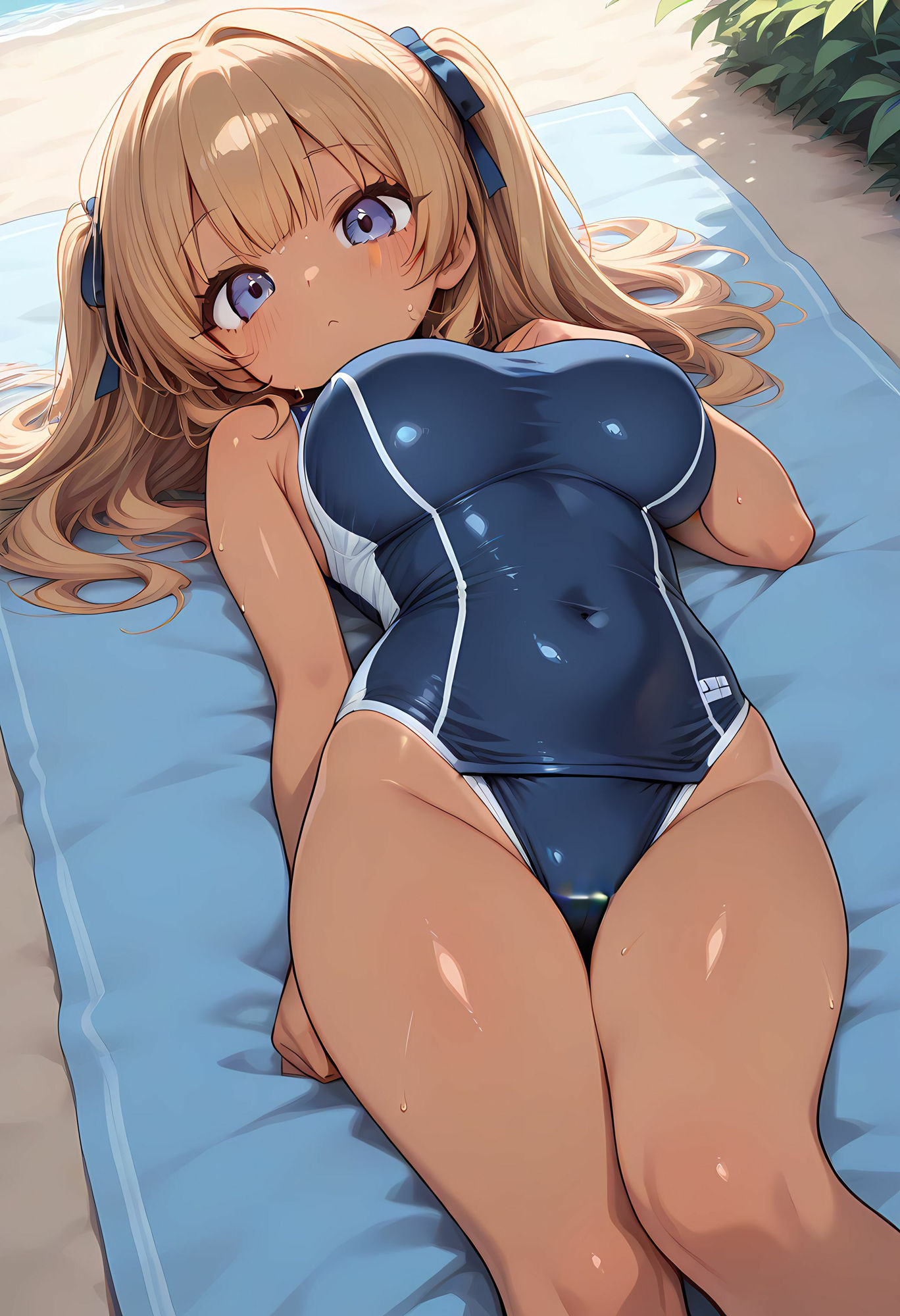 日焼けした巨乳ギャルに興奮して生挿入したら最高だった  「お兄さんてエッチ上手ですね」 サンプル4ページ目