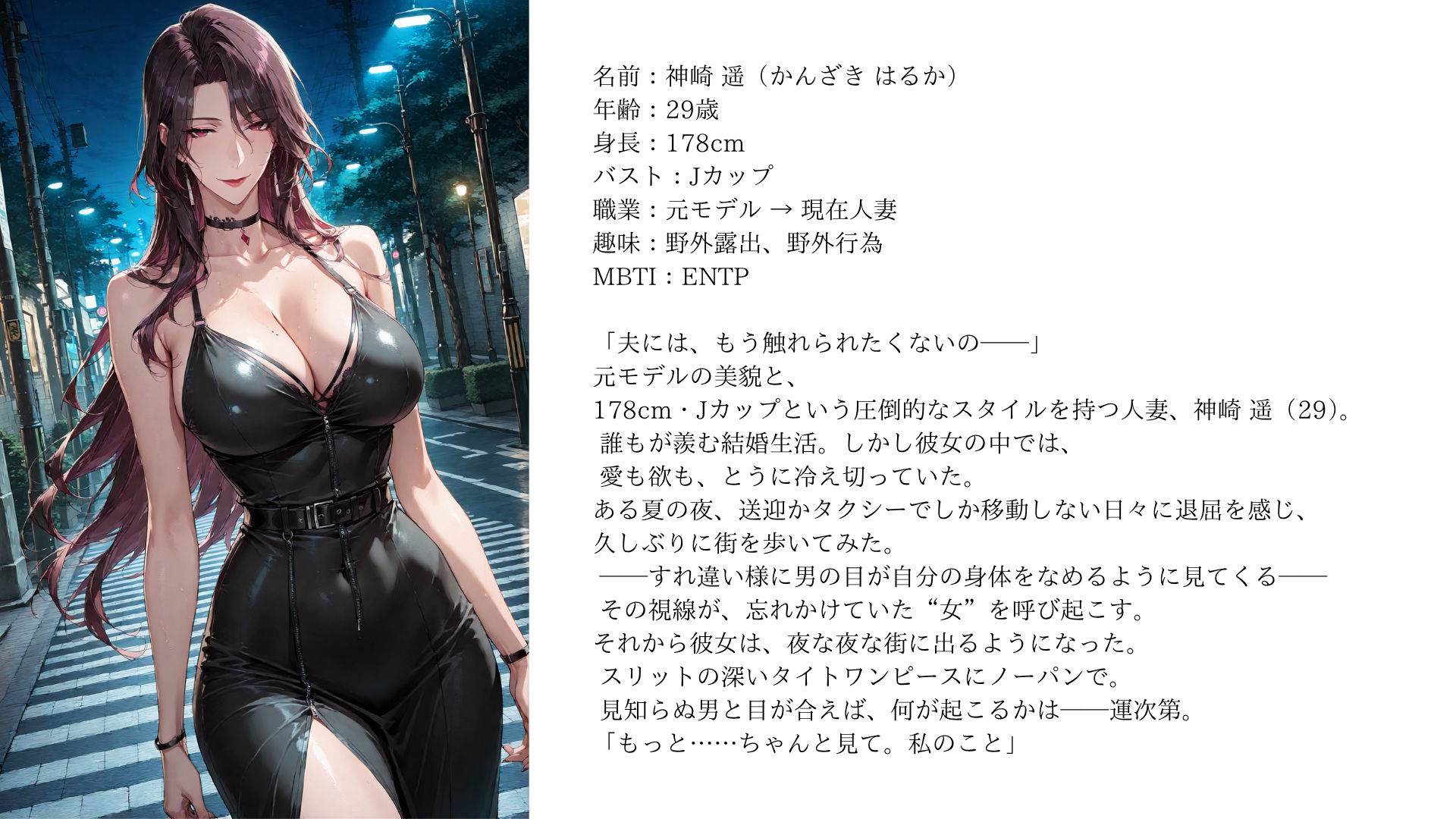 痴女は夜しか歩かない〜露出狂ドS姉さんの快楽強●ナイト〜 サンプル3ページ目