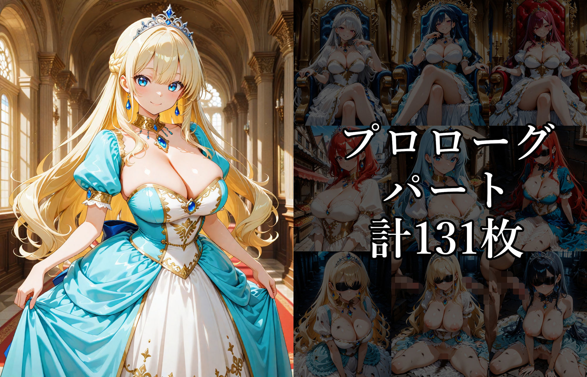 囚われの姫君 〜純潔を散らされ、快楽に堕ちた白き花〜 サンプル2ページ目