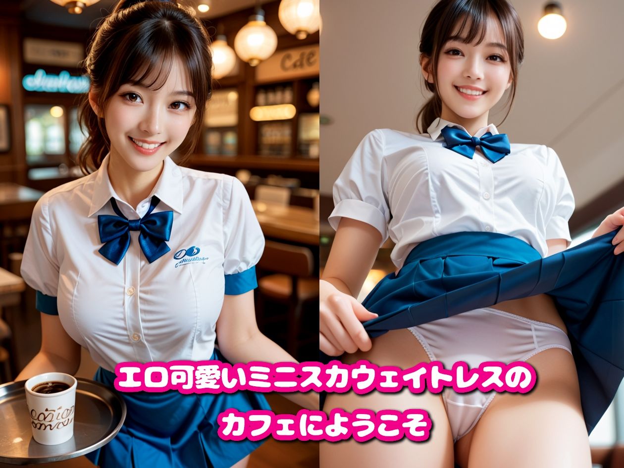 ミニスカウェイトレス  生ハメ顔射で店内性交 サンプル1ページ目