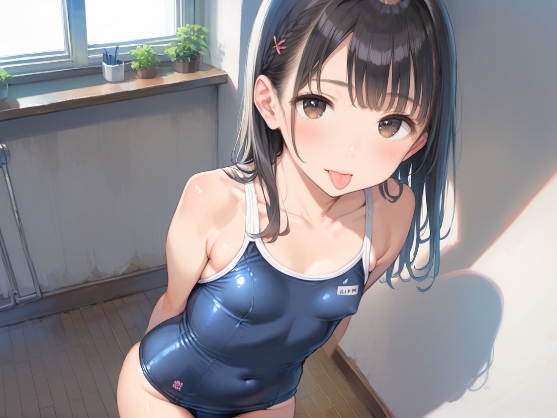 スク水少女のすじまんに種付 サンプル1ページ目