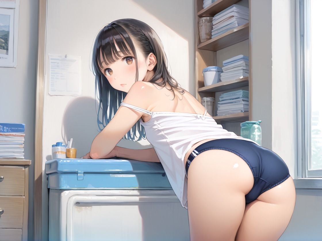 スク水少女のすじまんに種付 サンプル2ページ目