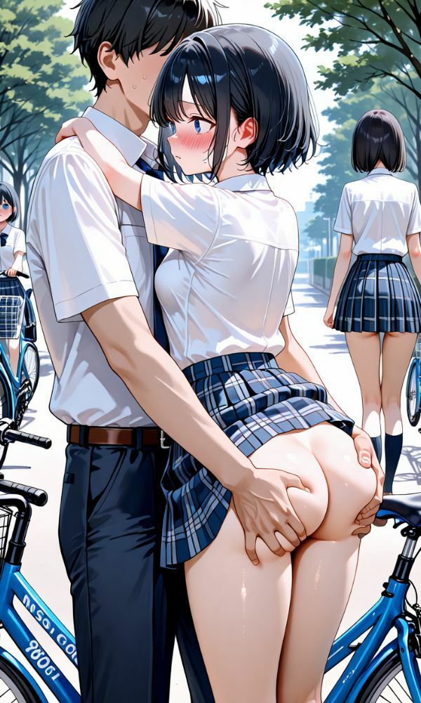 クラス美女が野外中出し  〜どんな場所でも開放的なS◯X〜 サンプル3ページ目