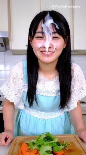 顔射後の余韻 - エプロン編 Vol.4 サンプル4ページ目