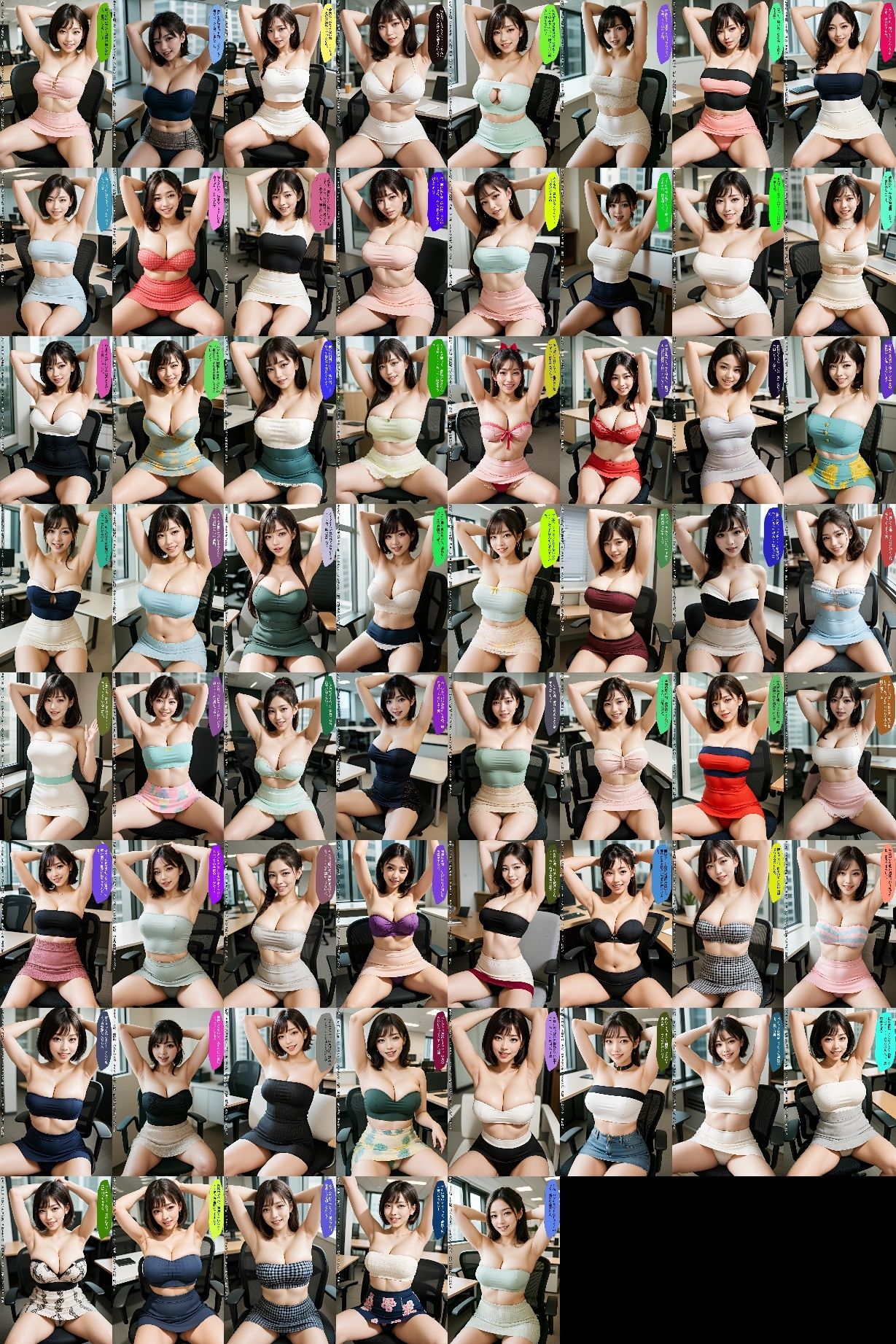 社内オナネタNo.1爆乳OL 〜ワキとパンチラで男全滅〜 vol.1 サンプル10ページ目