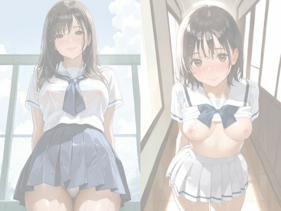 びしょ濡れ美女図鑑 ＃10 セーラー服編 サンプル3ページ目