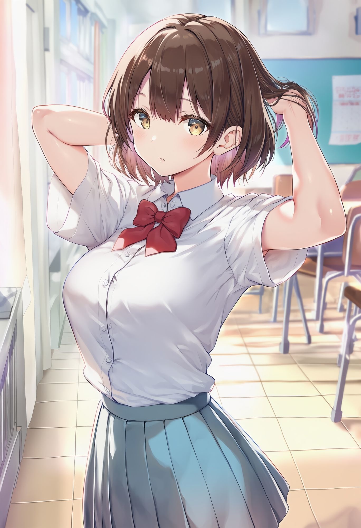 クラスで一番可愛い女の子の恥ずかしい聖水！ サンプル1ページ目