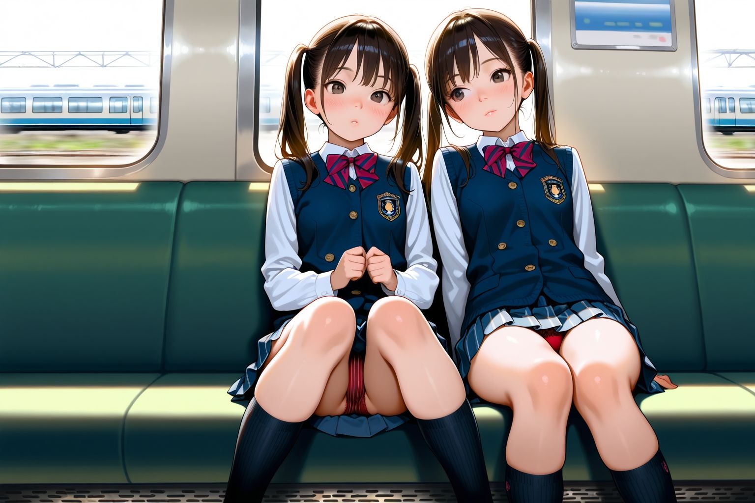 見てるのはスカート。でも本当は… サンプル5ページ目