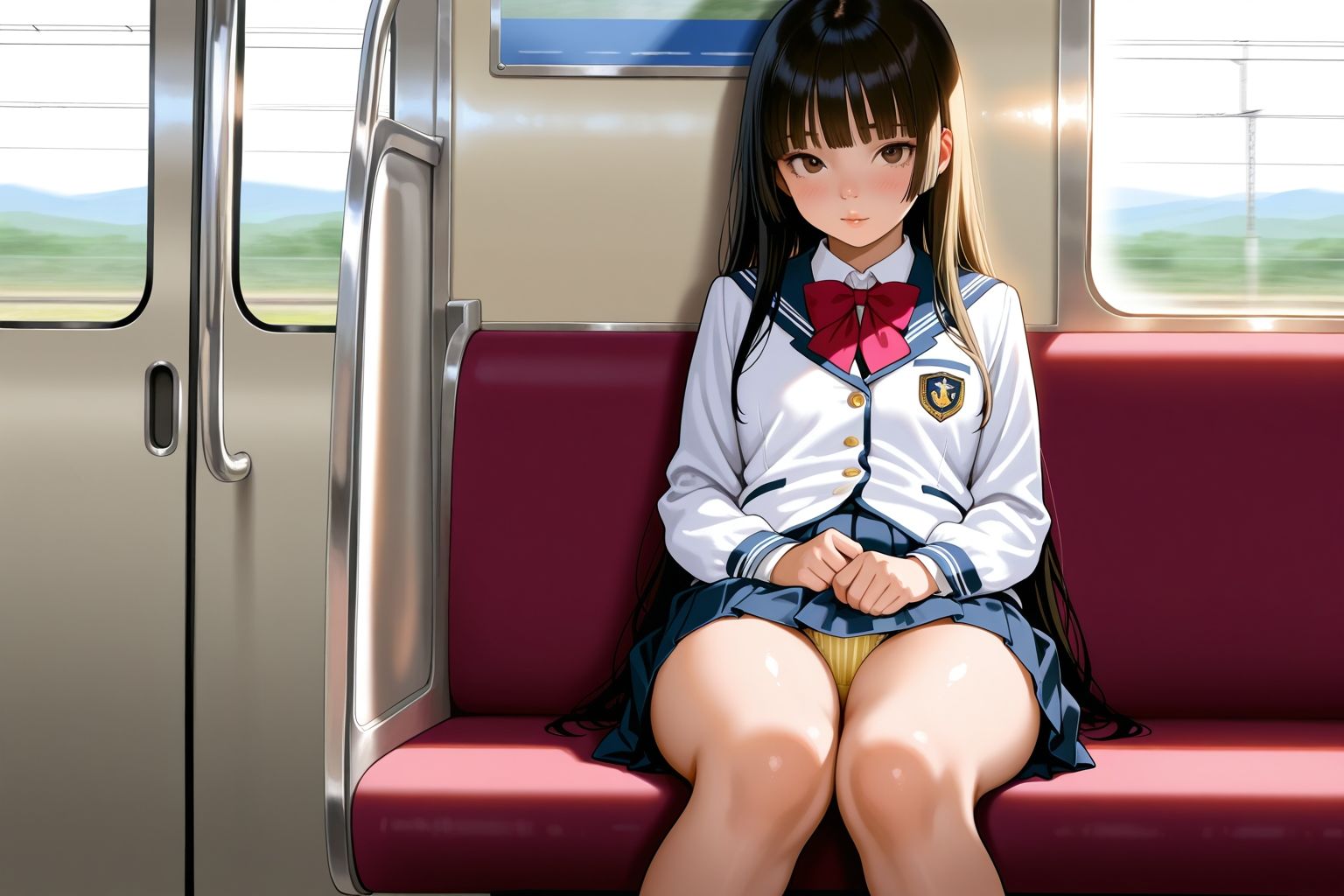 見てるのはスカート。でも本当は… サンプル7ページ目
