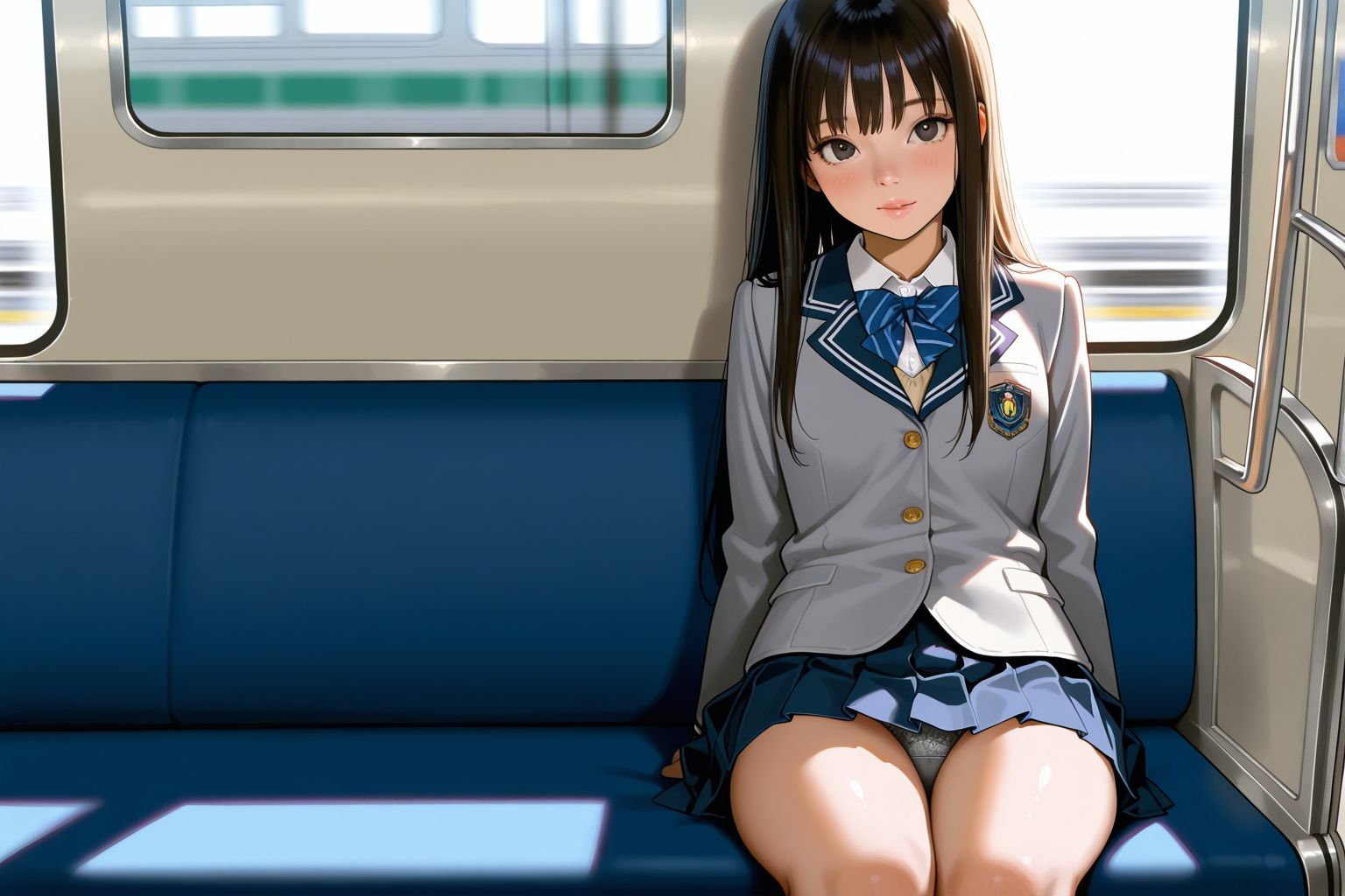 見てるのはスカート。でも本当は… サンプル8ページ目