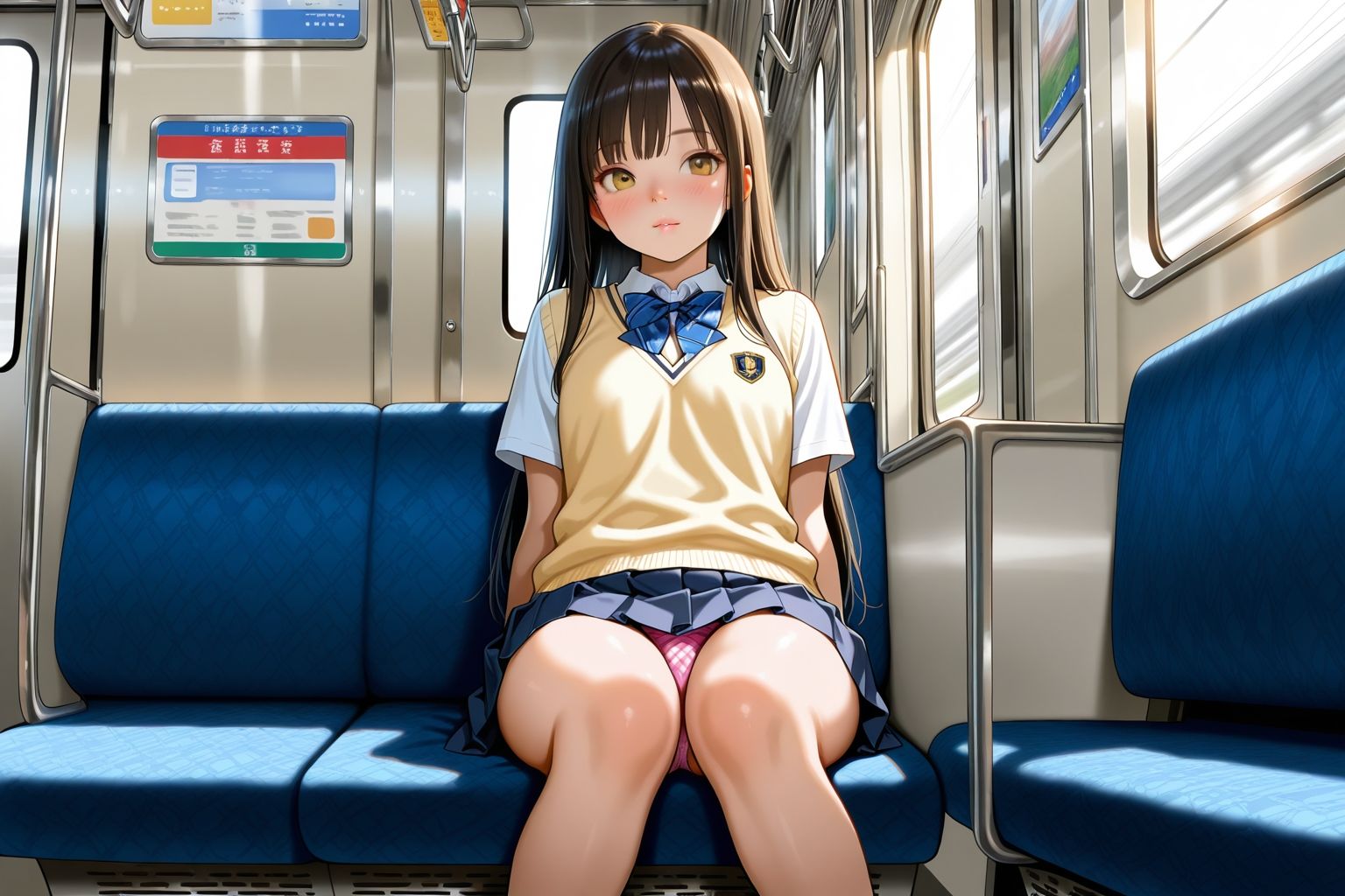 見てるのはスカート。でも本当は… サンプル10ページ目