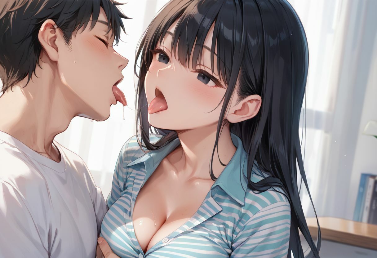 ニーハイもっちり太もも 先輩の彼女を寝取りSEX サンプル1ページ目