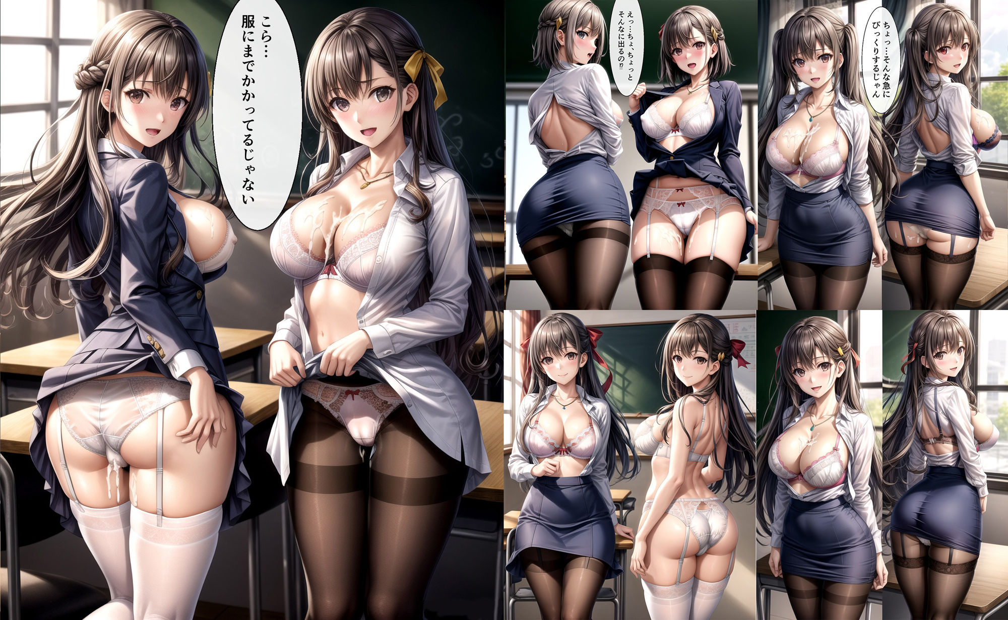 中出し孕ませ総集編 サンプル2ページ目