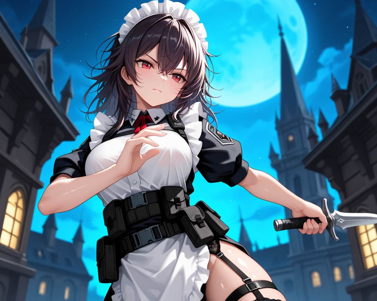 いつも偉そうなメイド長をチン〇で服従させて肉便器つくった件 サンプル1ページ目