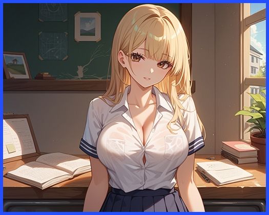 誰もいない教室で 奥までとろける中出し クールに見えてすっごくえっち サンプル3ページ目