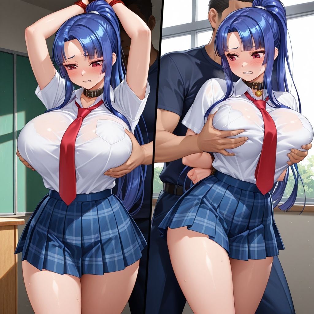 フェチコレVol.120 吊り上げ拘束されて背後からおっぱいを揉まれる八津紫（対魔忍）【枚数250枚】 サンプル2ページ目