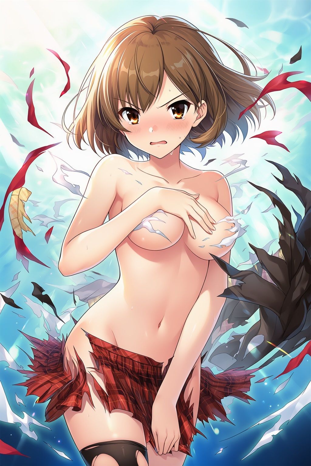 女の子の服をビリビリにひん剥いてやったplus サンプル8ページ目