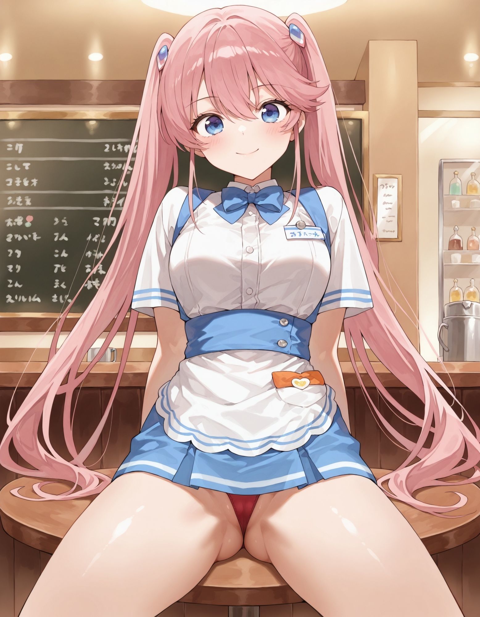 紫〇寺謳華のパンチラ〜ウェイトレス編〜 サンプル8ページ目