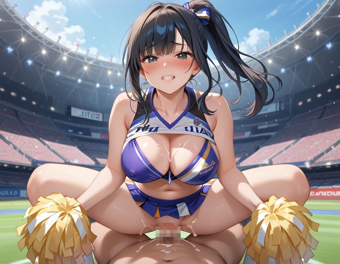 巨乳チアガールがきもおじに種付けされる サンプル8ページ目