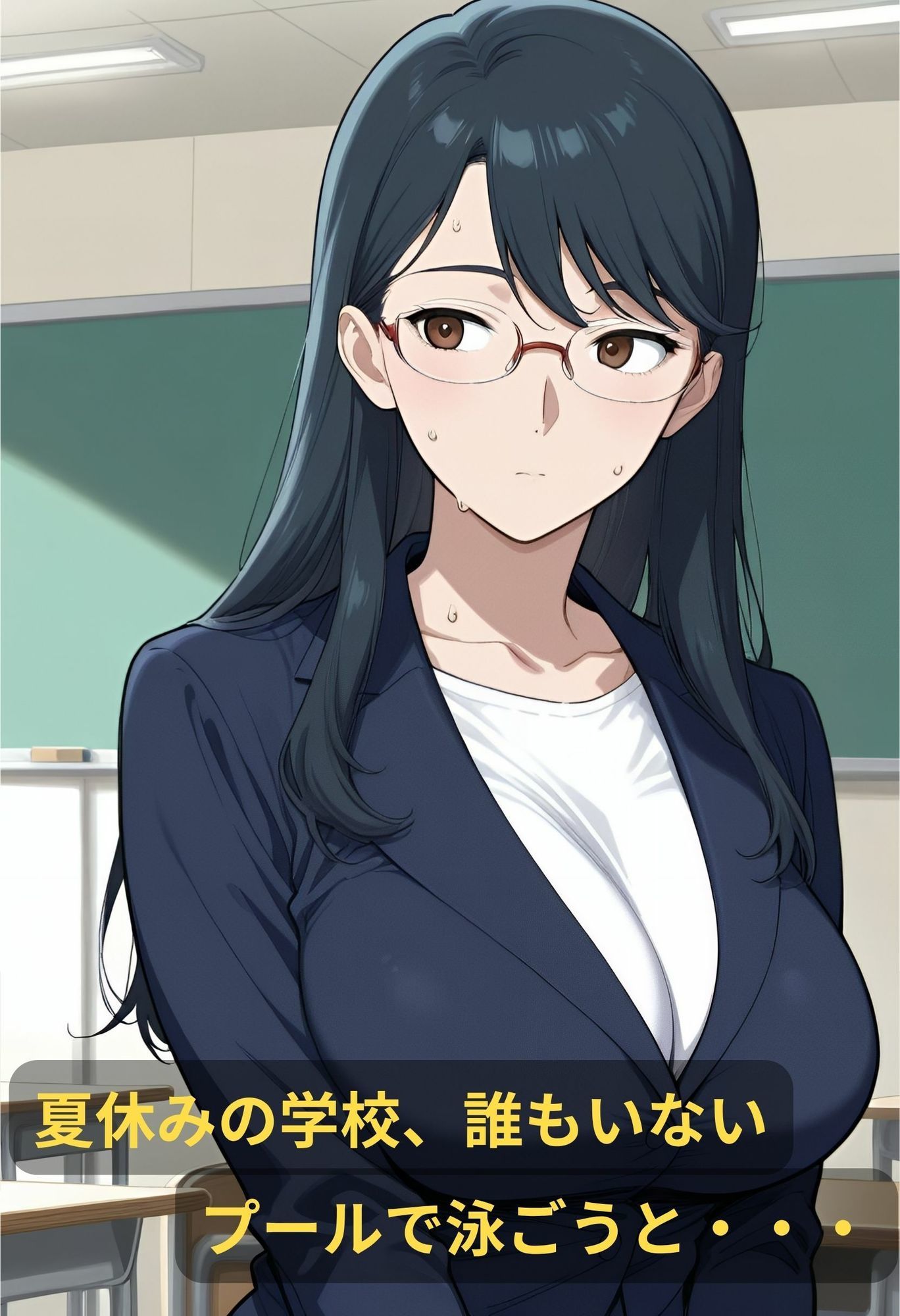 巨乳女教師の刺激的な夏 サンプル3ページ目