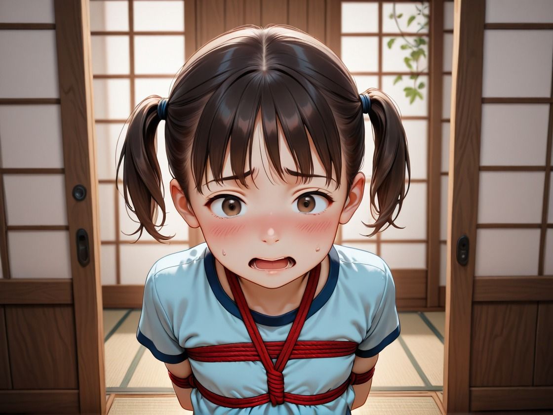 無垢なツインテール少女を緊縛調教 サンプル1ページ目