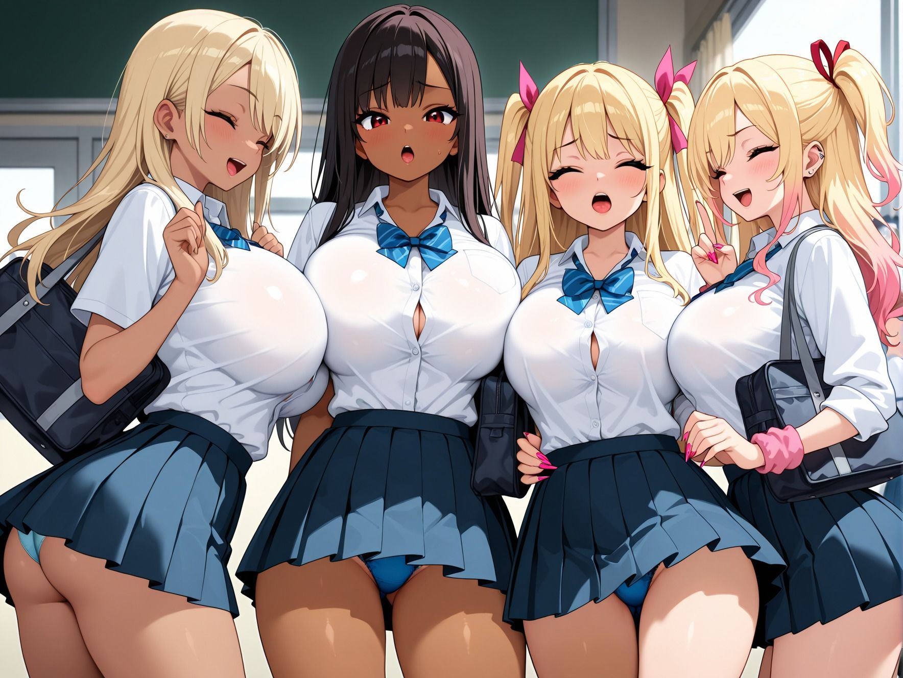 白黒性活  白黒ギャル学園 サンプル1ページ目