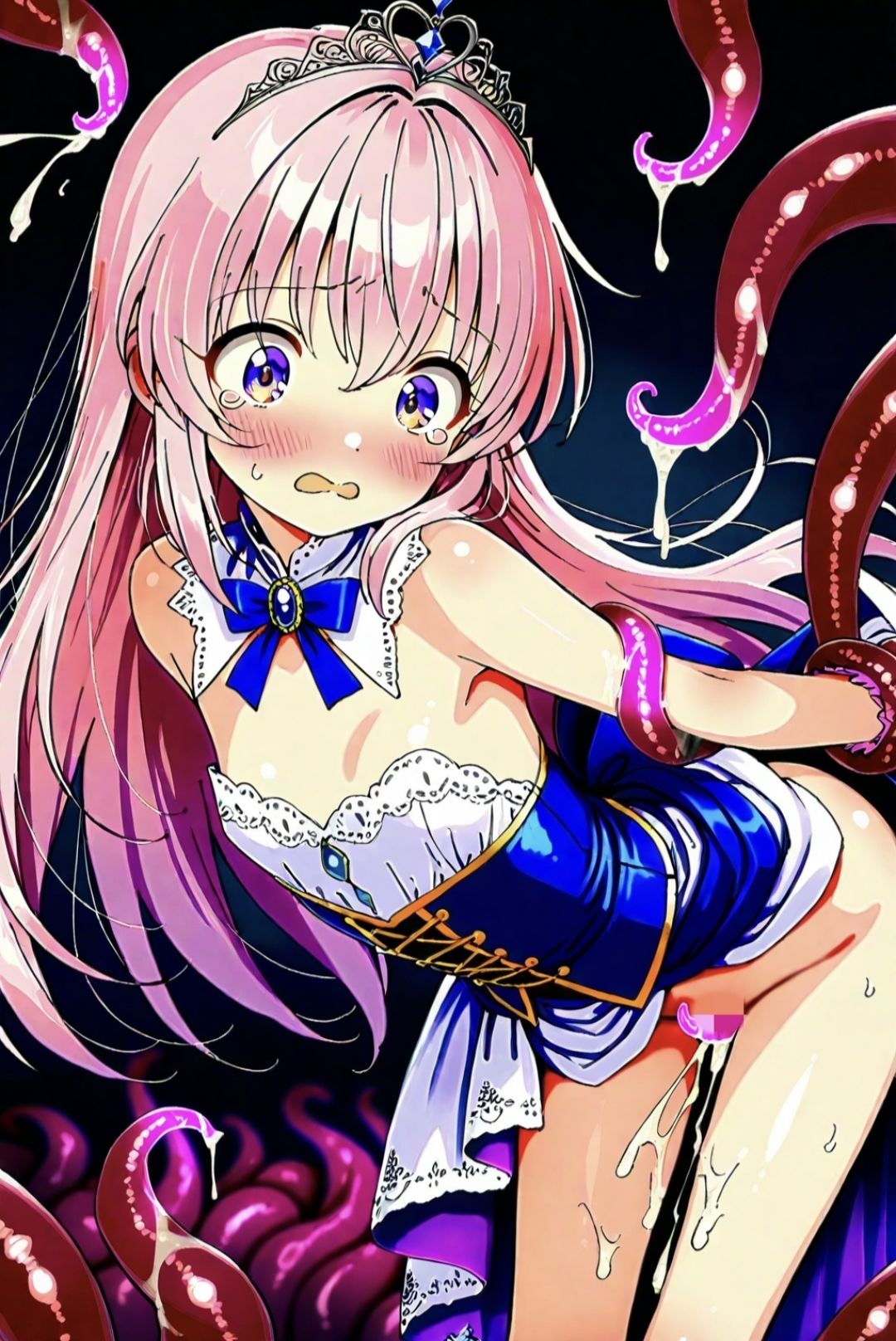 ピンク髪美少女とコスプレH.BLACKver サンプル8ページ目