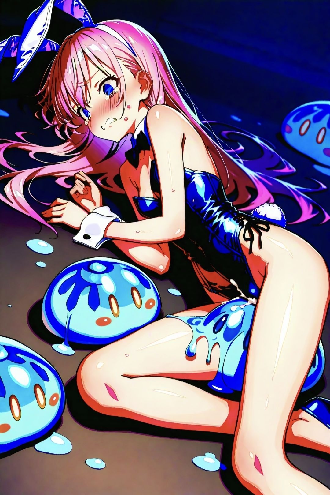 ピンク髪美少女とコスプレH.BLACKver サンプル9ページ目