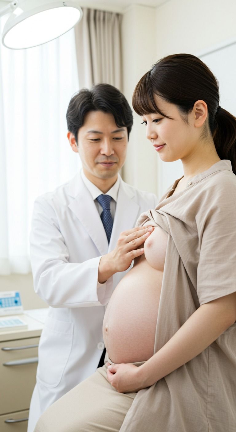 妊婦  定期健診は大切です サンプル1ページ目