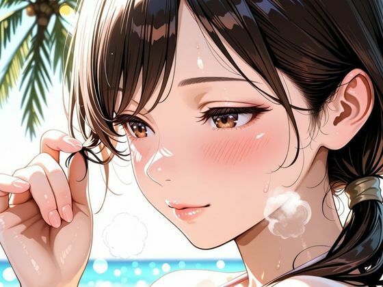 愛液に溺れた背徳の人妻 〜プライベートビーチで響き渡る愛人のイキ喘ぐ声〜 サンプル2ページ目