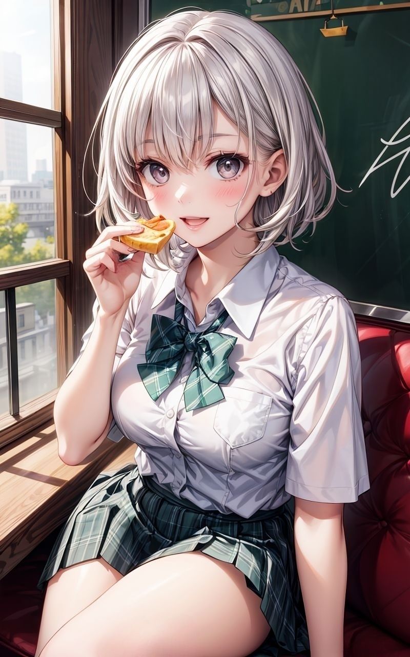 グラビア＆裏画像 JKアイドル 白川まや 緑制服バージョン サンプル1ページ目