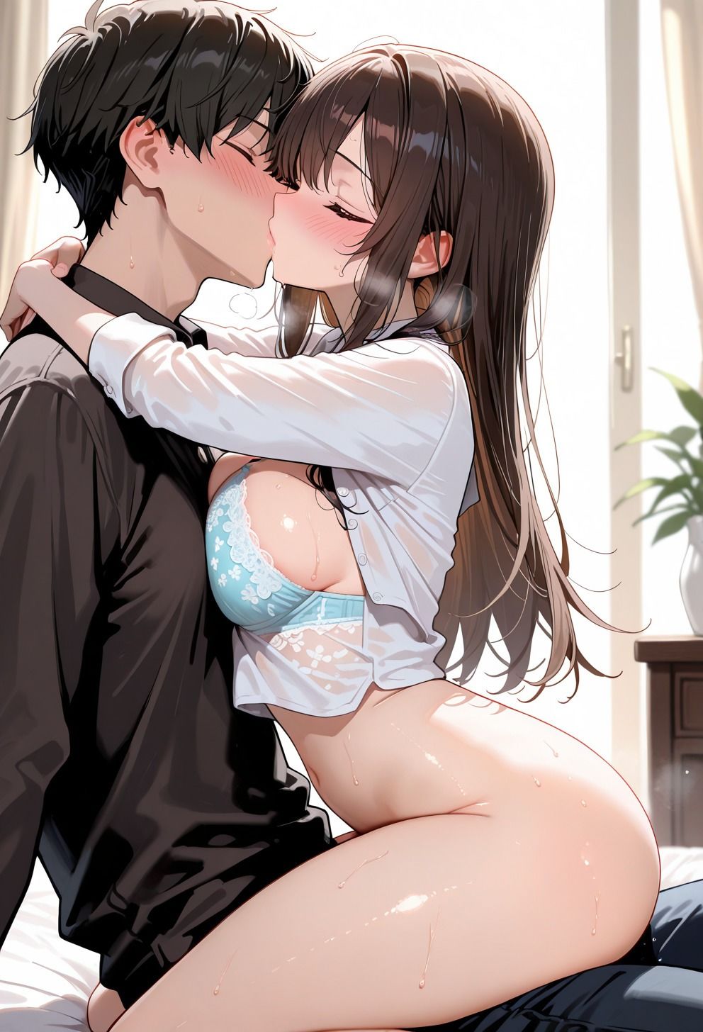 教育実習中に教え子の巨乳女子校生の誘惑に抗えず、イケナイ関係中出しSEX サンプル7ページ目