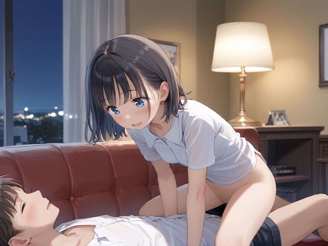 触って  感じて  つるぺた少女の日常  〜ホテルで朝から晩までえっち三昧〜 サンプル1ページ目