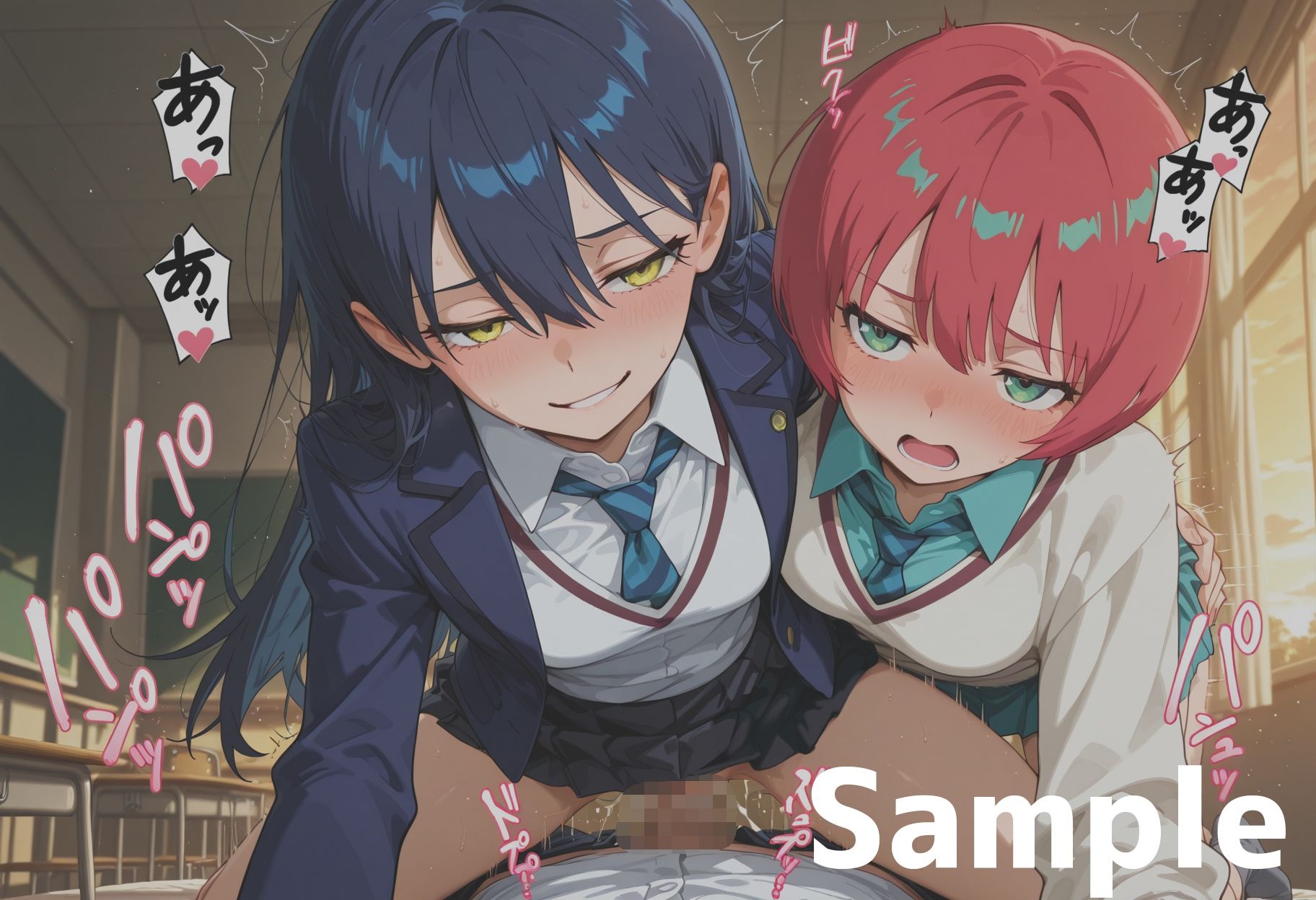 マ◯ュとニャ◯ンのちょっと長い日〜百合の棒として好きに使われる〜 サンプル6ページ目