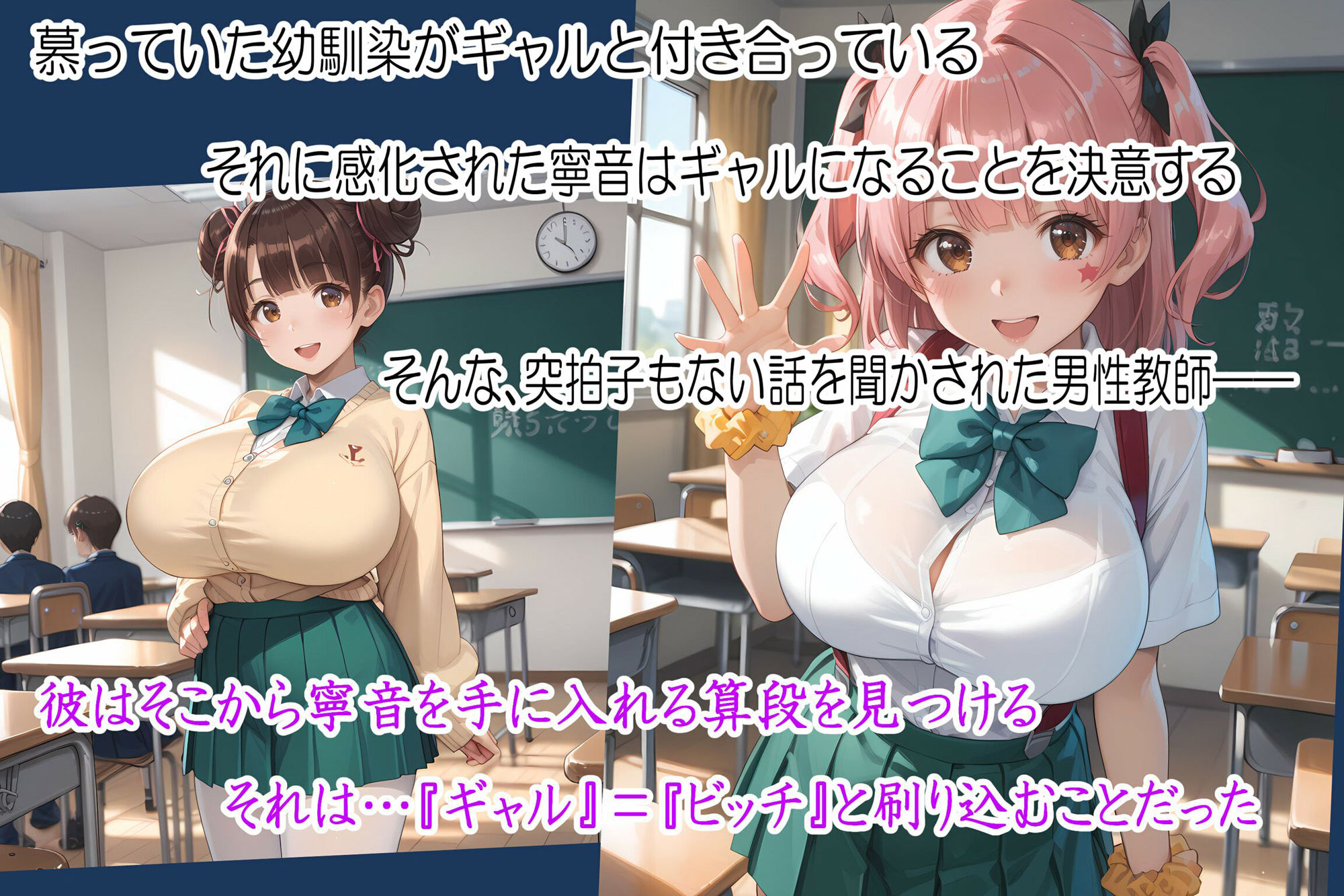 はじめてのビッチギャル【藤〇木寧音・篭絡調教ルート】 サンプル1ページ目
