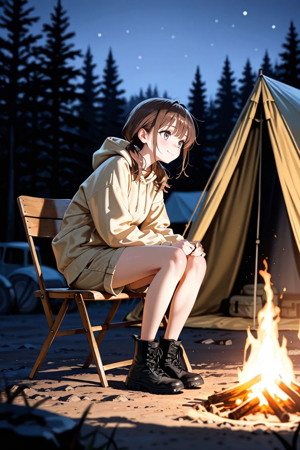 ソロキャンプは危険がいっぱい サンプル1ページ目