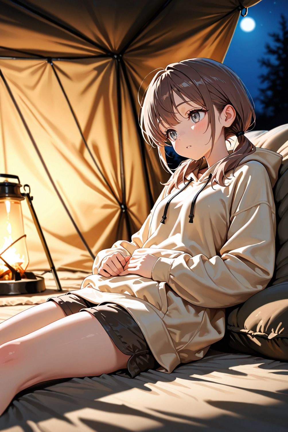 ソロキャンプは危険がいっぱい サンプル2ページ目
