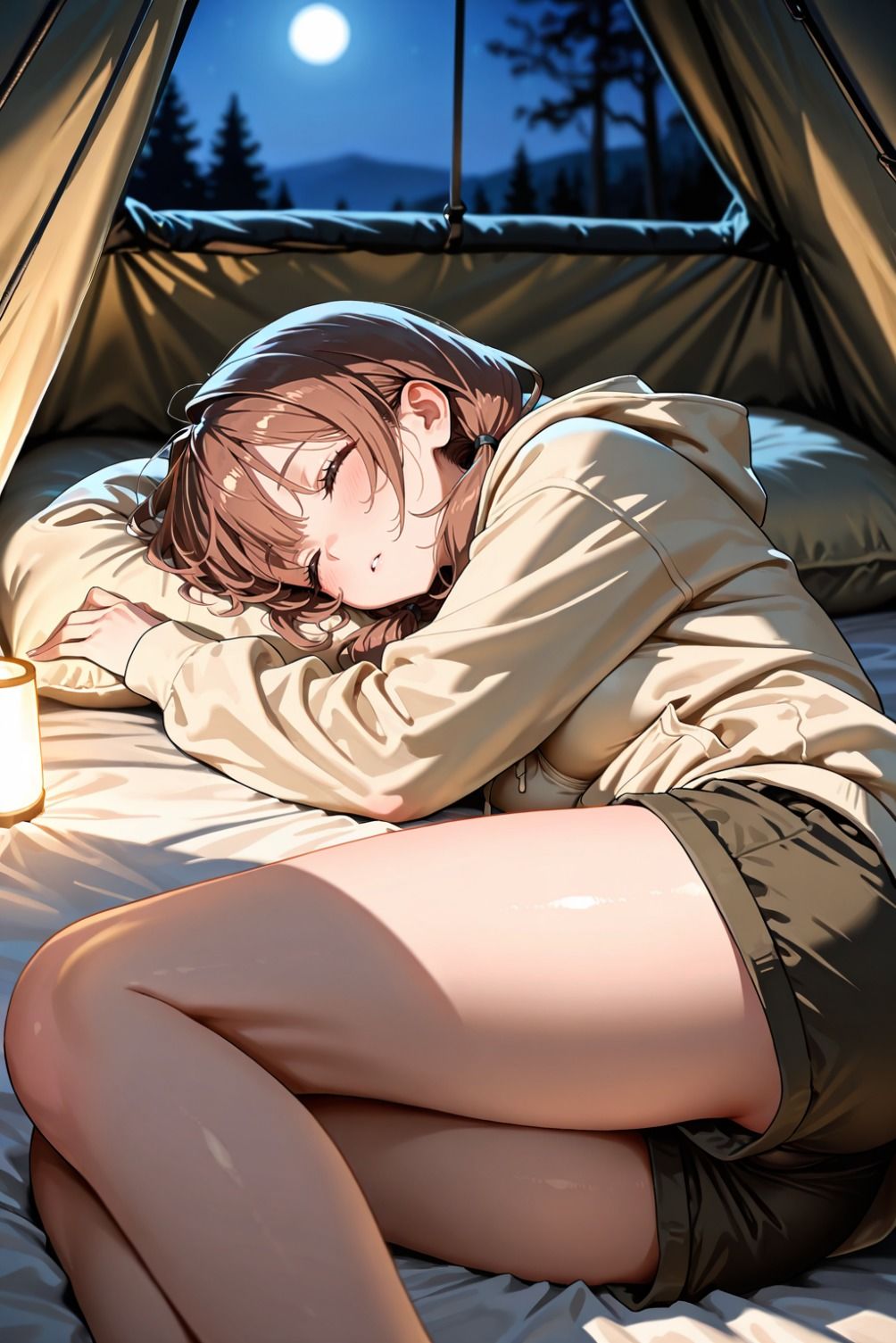 ソロキャンプは危険がいっぱい サンプル3ページ目