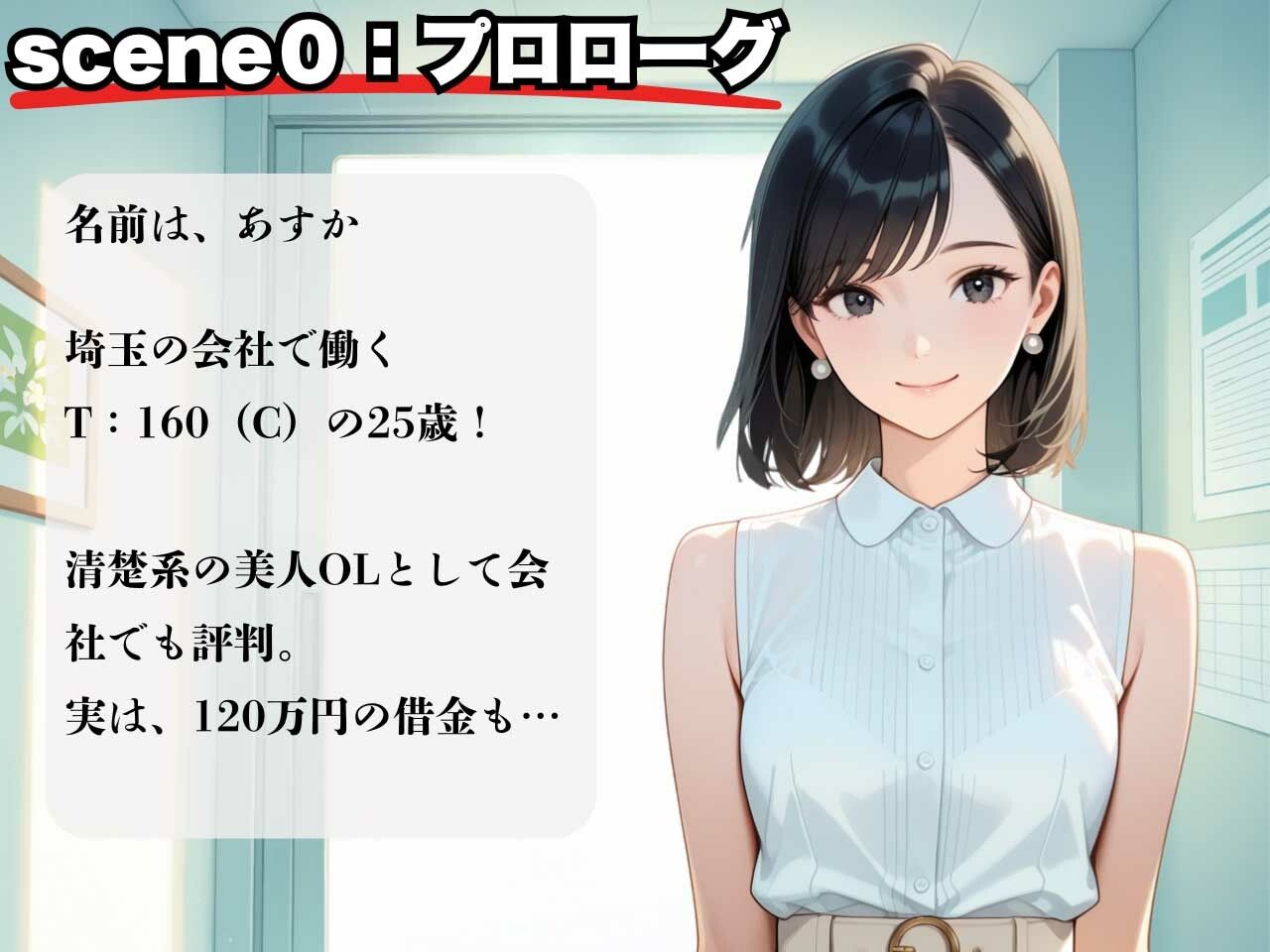 借金女子！25歳の清楚系美女が返済できず、彼氏専用ま〇こが陥落！ サンプル2ページ目