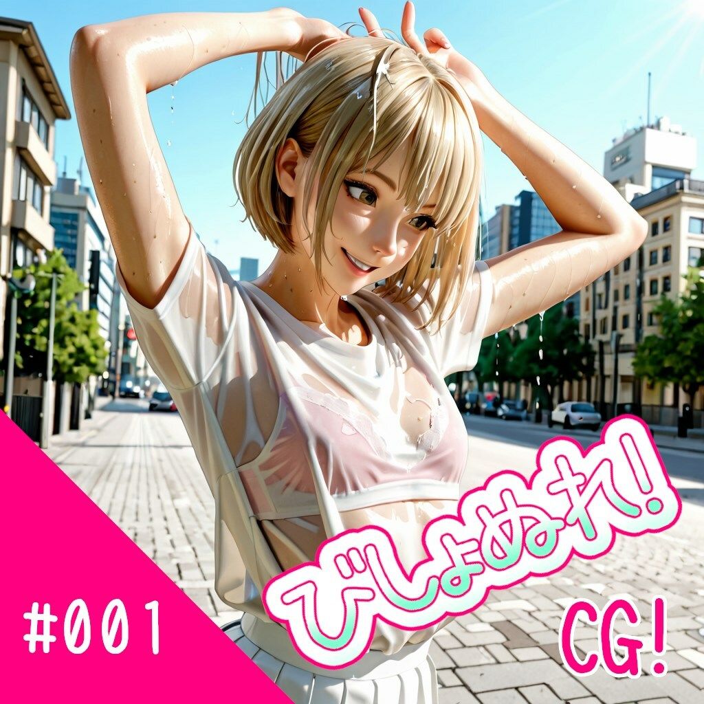 びしょぬれ！CG！1滴目！ サンプル1ページ目