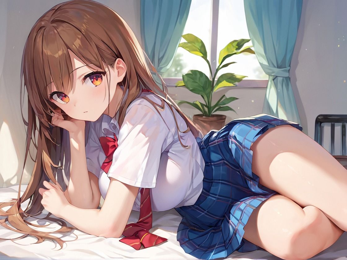 清楚系JK彼女がノーブラブルマで誘惑してくる件 サンプル8ページ目