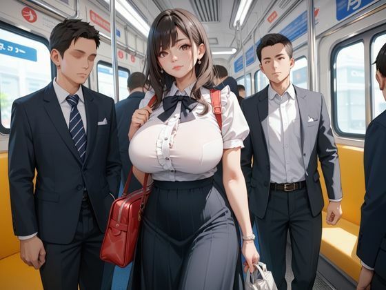 巨乳美女が男性専用車両に乗ったら サンプル1ページ目
