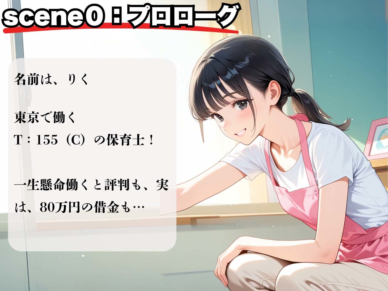 借金女子！21歳の保育士が返済できず、屈辱の彼氏専用まんこ崩壊！ サンプル2ページ目