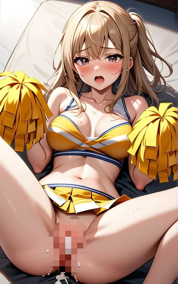 可愛いチアガールのアツい応援！「私でスッキリして頑張って」 サンプル1ページ目