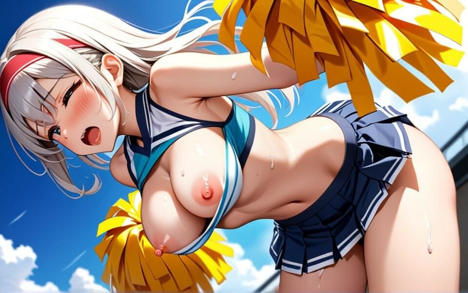可愛いチアガールのアツい応援！「私でスッキリして頑張って」 サンプル2ページ目