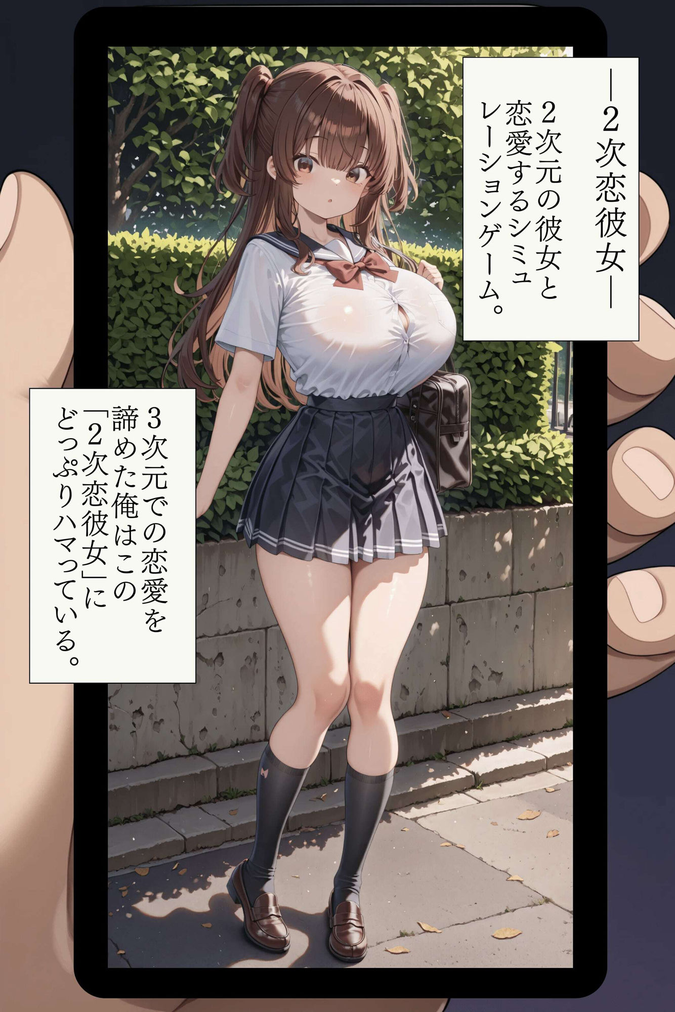 二次元に敗北するマゾ サンプル2ページ目