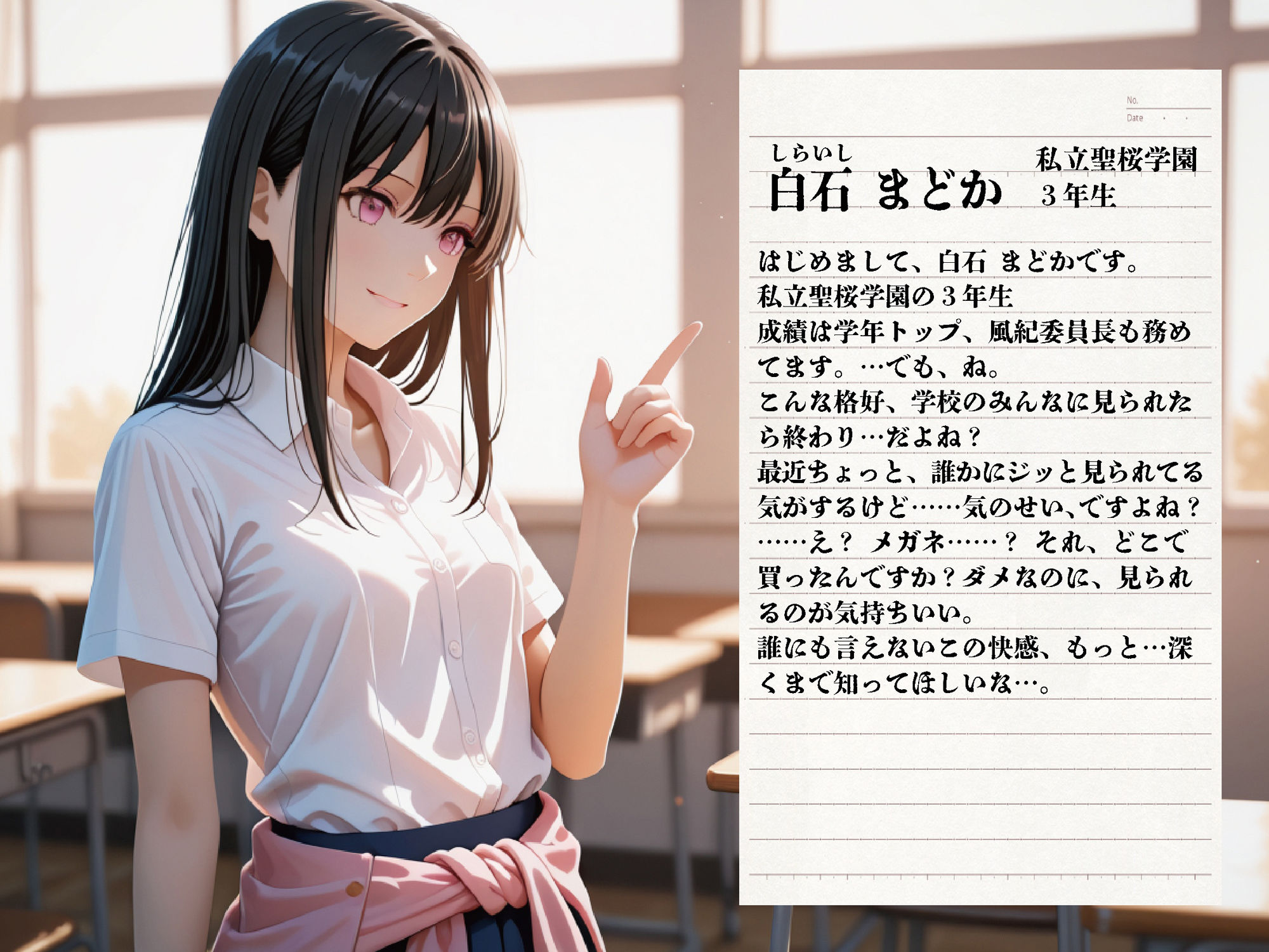透視メガネ -学校編- 〜制服、水着、体操服、パンツの奥まで〜【豪華CG500枚収録】 サンプル2ページ目