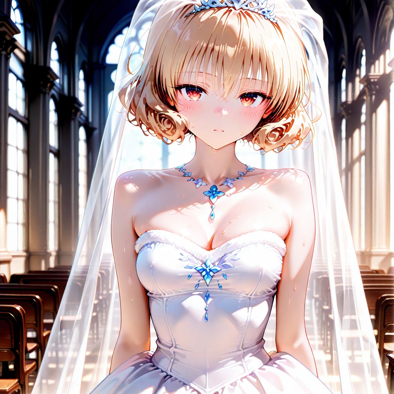 【Part1】ウェディングドレスで浮気セックス！婚前最後のお遊び♪ サンプル1ページ目